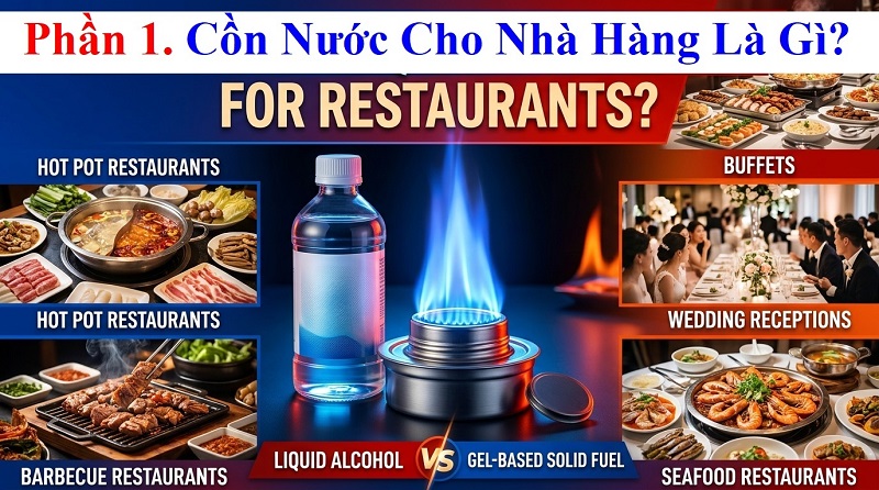 Cồn Nước Cho Nhà Hàng – Giải Pháp Nhiên Liệu An Toàn, Tiết Kiệm Và Hiệu Quả
